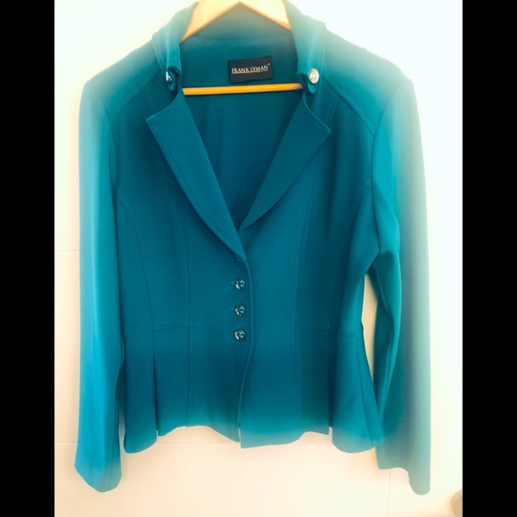 Frank Lyman Teal Blazer - Picture 1 of 5